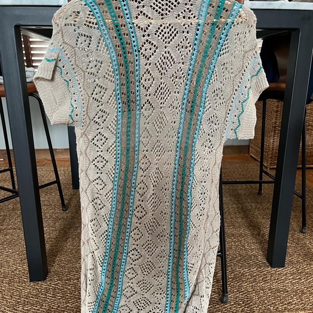 Unique short sleeve cardigan